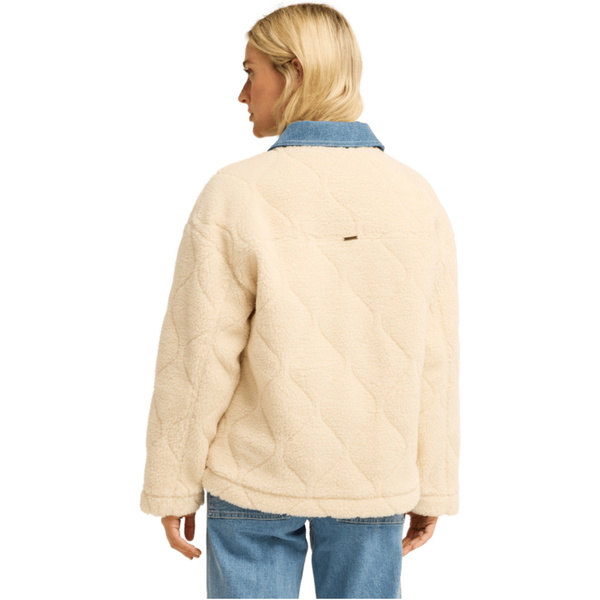 2026 Billabong Womens Stay Golden Jacket EBJJK00187 - White Cap
